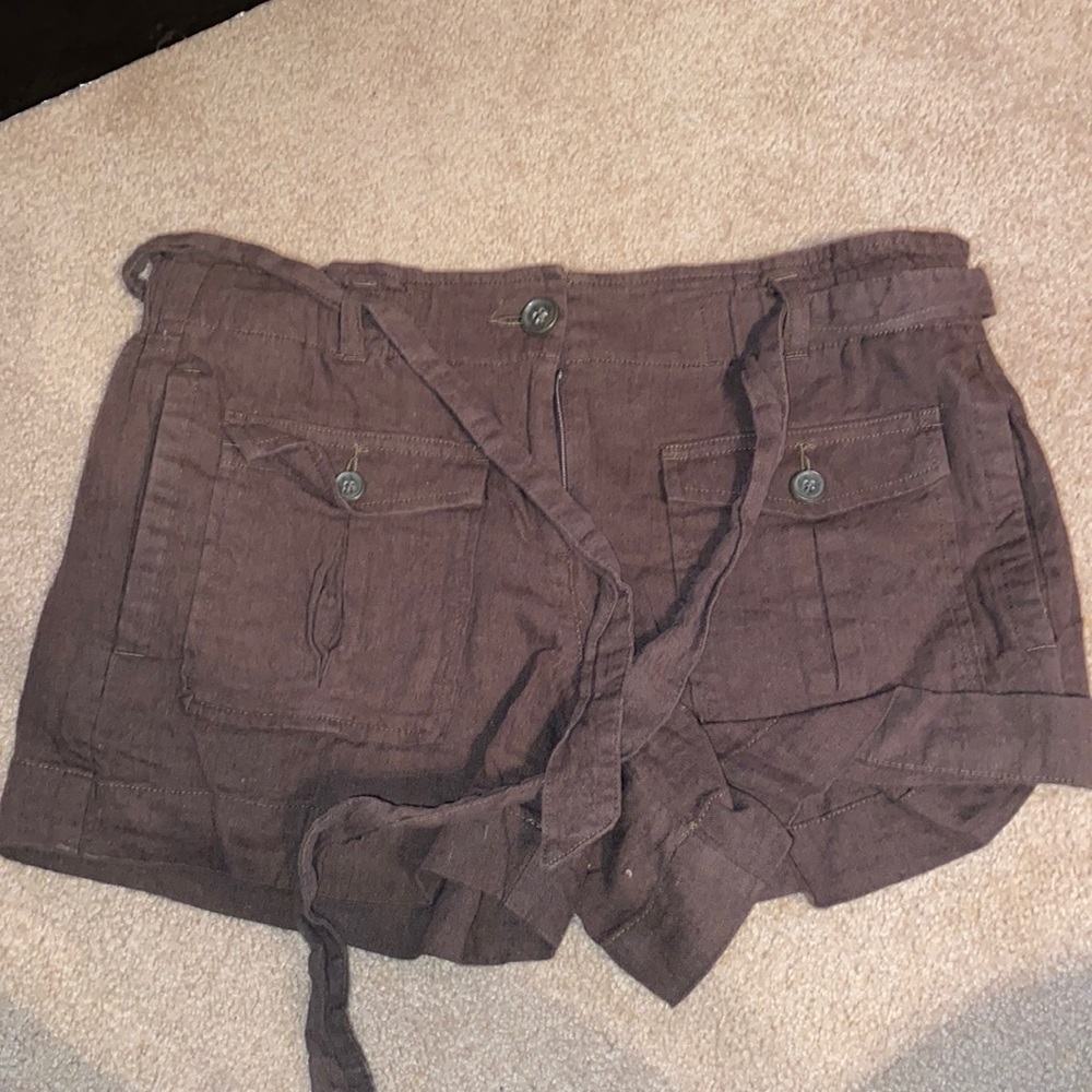 Loft Linen The Front Short w/ Belt